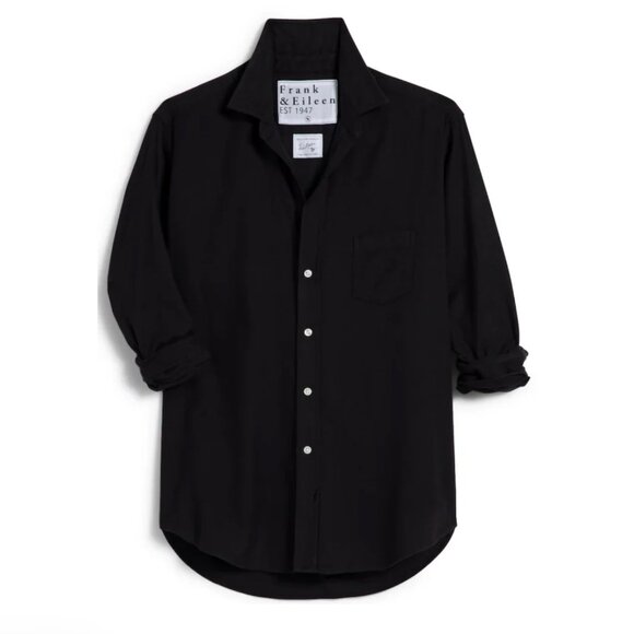Frank & Eileen Tops - Frank & Eileen -- Eileen Shirt in Black Flannel, Size M -- SOLD OUT ONLINE!